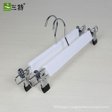 13.5 inch promotion in stock lotus white pant skirt hangers